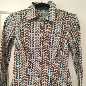 Boden floral oxford shirt